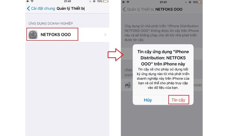 các bước tải app thabet